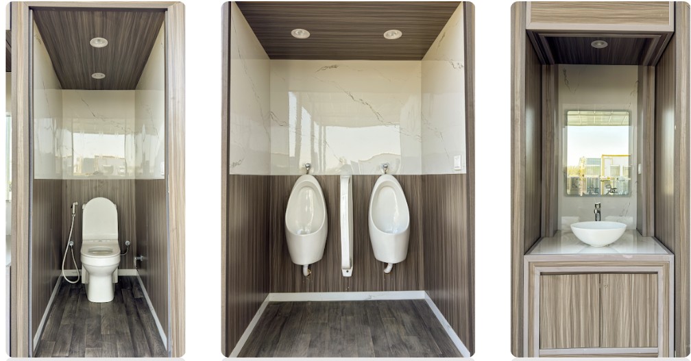 Flexi Loo Toilet, Urinal and Wash Basin