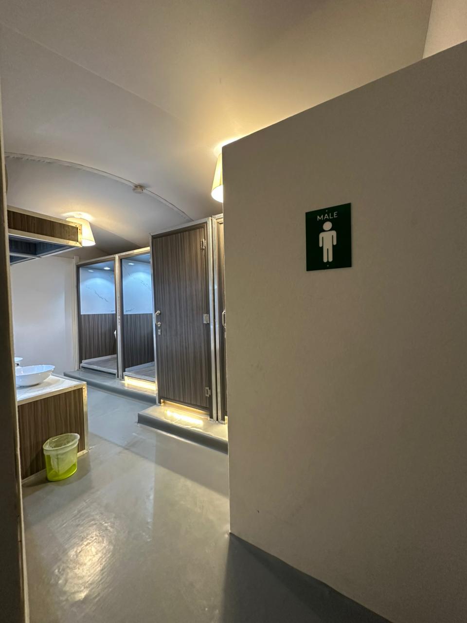 Flexiloo male unit - dedicated men's portable toilet facility