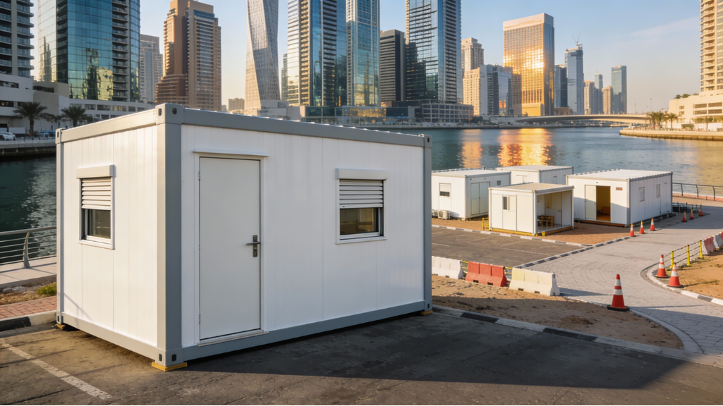 Professional porta cabin offices for construction sites and businesses in UAE and KSA - portable office solutions