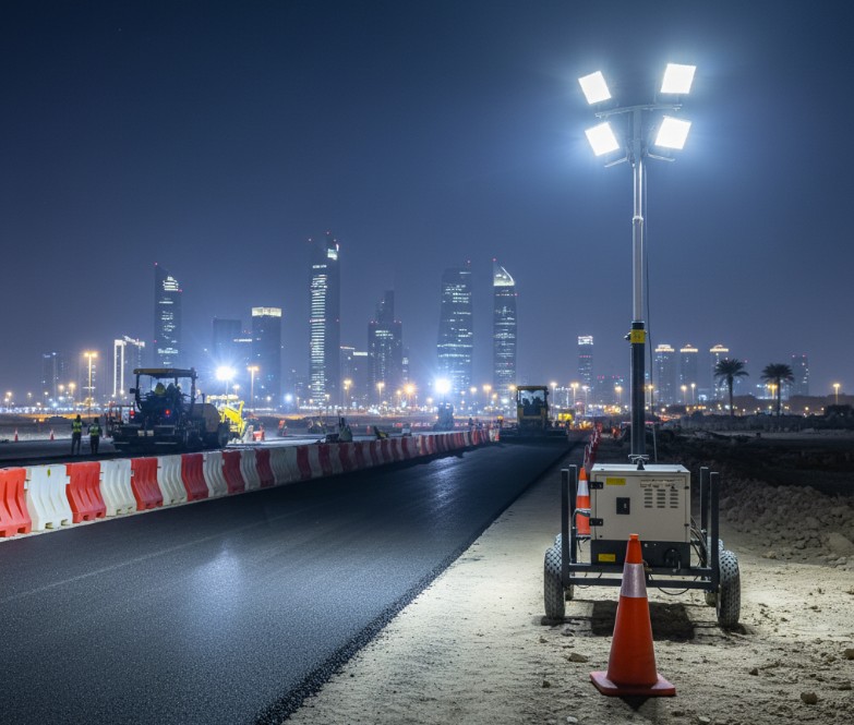 Solar-powered tower light for eco-friendly lighting solutions in UAE